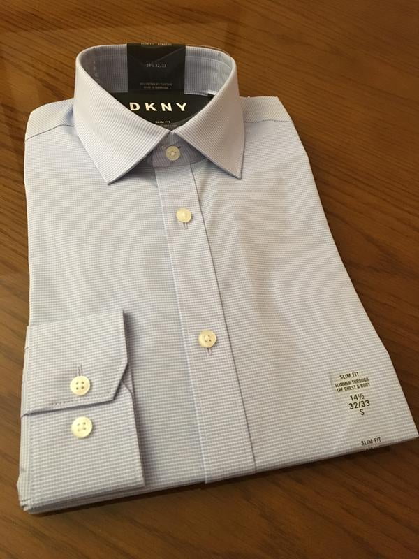 green emerald velvet dress DKNY Men's Dress Shirt Slim Fit Stretch Check, Blue Ice, 17