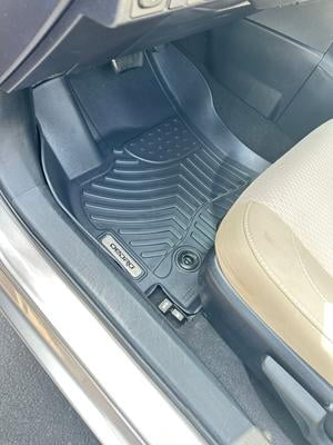 DiffCar All-Weather Floor Mats & Cargo Liner For Toyota Corolla Sedan (2014-2019) - 4 Piece TPE Rubber Set