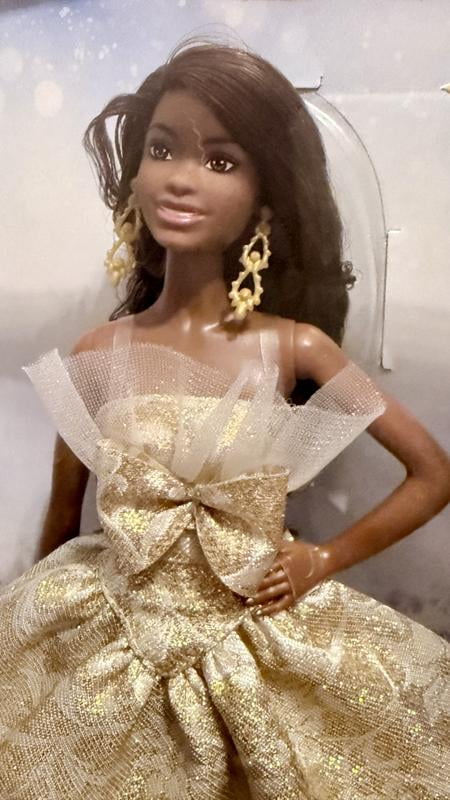 sachin and babi light blue dress HCC05 2022 Holiday Barbie (Black Hair) – Doll Peddlar main image 0