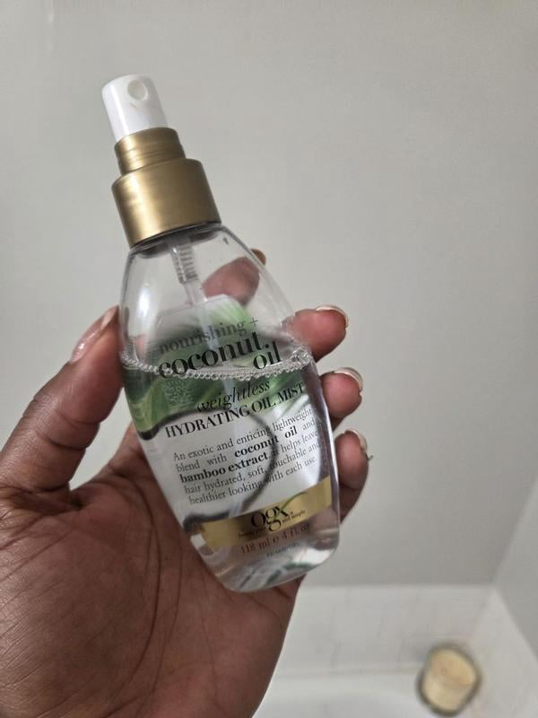 【cocoa】Oil Mist & Cleansing Oil セット OGX Nourishing + Coconut Oil Weightless Hydrating Hair Mist, 4 fl