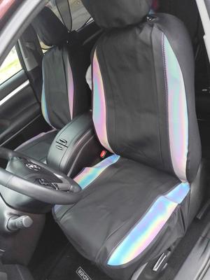Auto Drive Universal Fit Reflective Faux Leather Car Seat Covers Rainbow And Black Set Of 2 Most Cars Trucks Suvs Vans In Taiwan 893913896 - Car Seat Covers Chevrolet Cobalt 2006