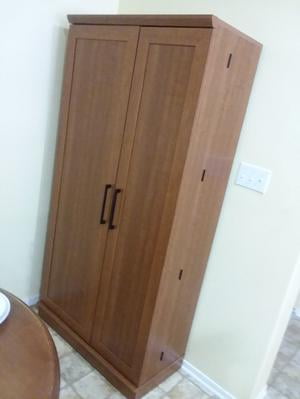 Sauder Homeplus 71 Tall 2 Door Multiple Shelf Wood Storage Cabinet Salt Oak Finish Walmart Com Walmart Com