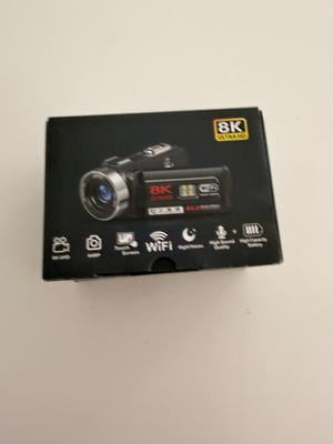 MARVUE 8K Video Camera for YouTube, 64MP, Flip Screen, 18X Digital