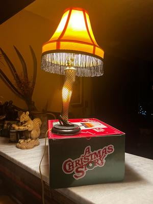 A Christmas Story Full Size Desk Leg Lamp Night Light Xmas Decor