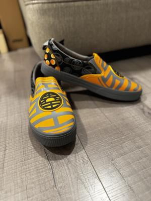 NWT Dragon ball Z Men\'s Slip On Sneakers-Yellow/Gray Men’s shoes size 9 Dragonball men main image 2
