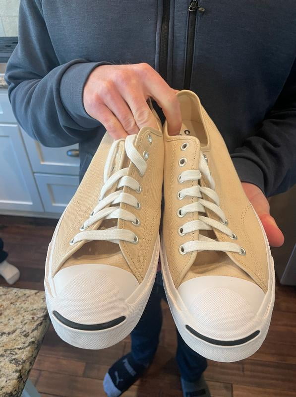 Converse Jack Purcell Canvas Unisex Sneakers, White/White  display picture 2