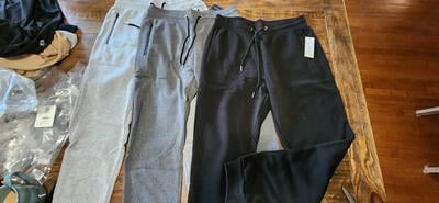 PURE CHAMP Heren 3 Pack Fleece Active Athletic Workout Jogger Joggingbroek voor Mannen met Rits Zak en Trekkoord Maat S-3XL, Set10, M