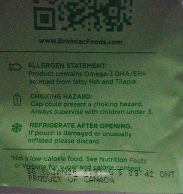 Customer reviews for Brainiac Omega-3 Applesauce, Apple, No Sugar