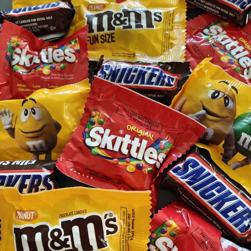 M&M's, Snickers, Skittles Variety Mix, Assorted Fun Size Candy