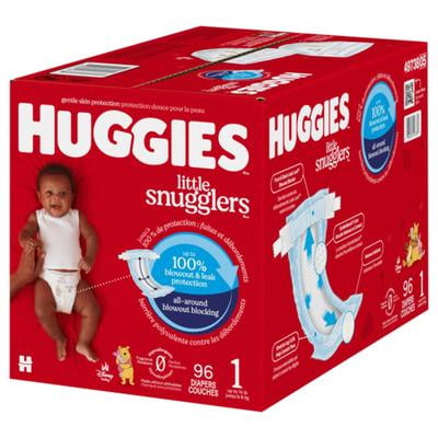 Little Snugglers Baby Diapers, Size 3 (16-28 lbs), 136 Ct