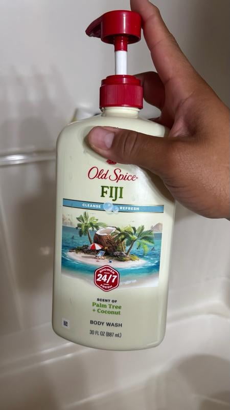 Old Spice Fiji Body Wash for Men 30 fl oz with Coconut and