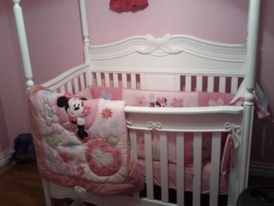 minnie mouse crib set walmart