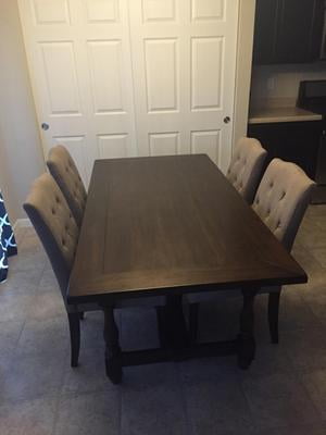 Better Homes Gardens Providence 5 Piece Dining Set Brown Walmart Com Walmart Com