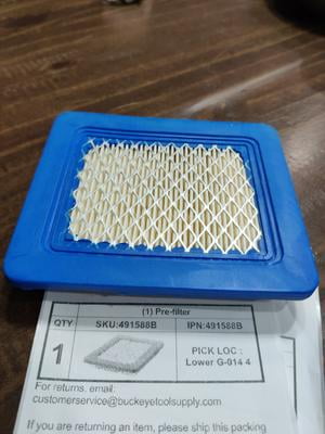 Kit Filtro De Aire + Bujías Para Cortacésped Briggs & Stratton 625e, 675ex, Quantum - Incluye Filtro Pre Y 2 Bujías