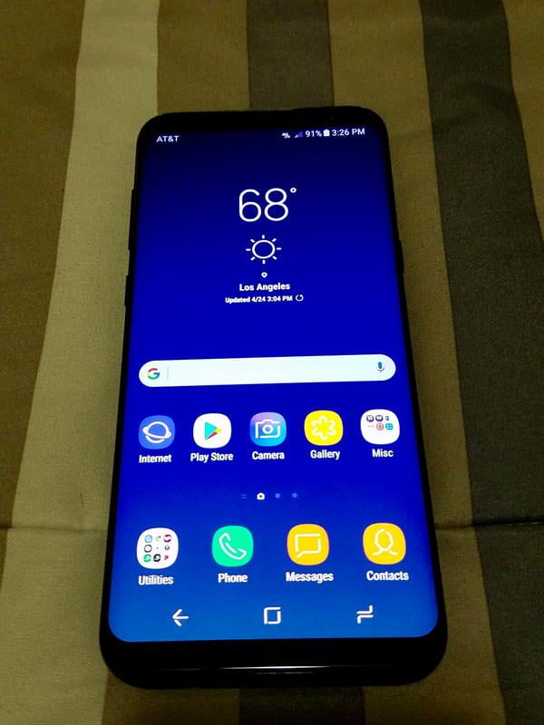 Samsung Galaxy S8+ Android Cell, 64GB, Midnight Black, AT&T, 6.2