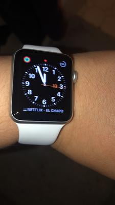 Apple Watch Series 3 GPS Silver - 42mm - White Sport Band 
