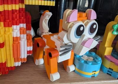 LEGO, Creator Orange Cat 30714, 3 in 1 animal building set, Red