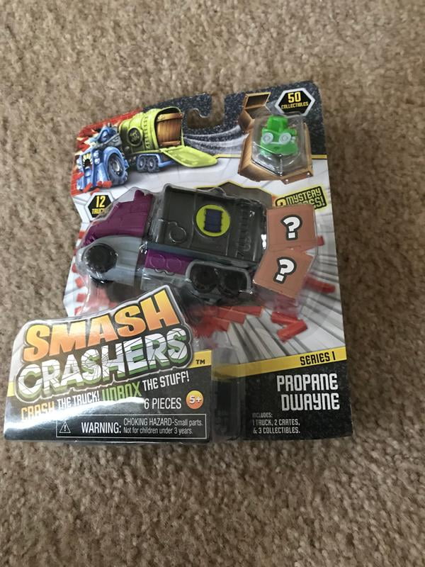 Smash Crashers Swill Bill Crash and UNbox The Stuff Truck+2 Crate+3  Collectibles