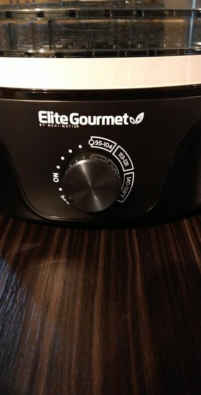 ELITE GOURMET FOOD DEHYDRATOR EFD319 ADJ TEMP 5 TRAYS RF