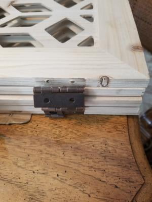 akc wooden carved pet gate