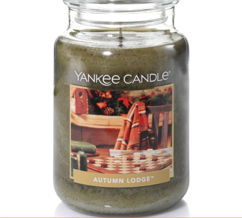Yankee Candle, Large Jar Candle, 22oz Autumn Lodge, Long Burn