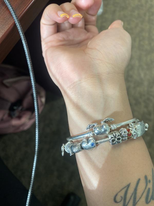 Pandora Moments Winged Heart Bangle - Walmart.com