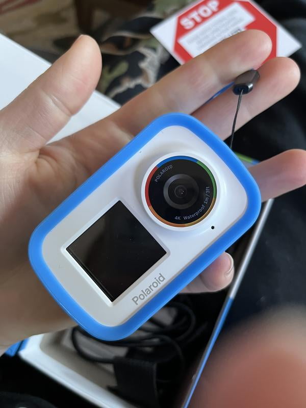 Polaroid 4K 18MP Dual Screen WiFi Action Camera, Waterproof, Blue