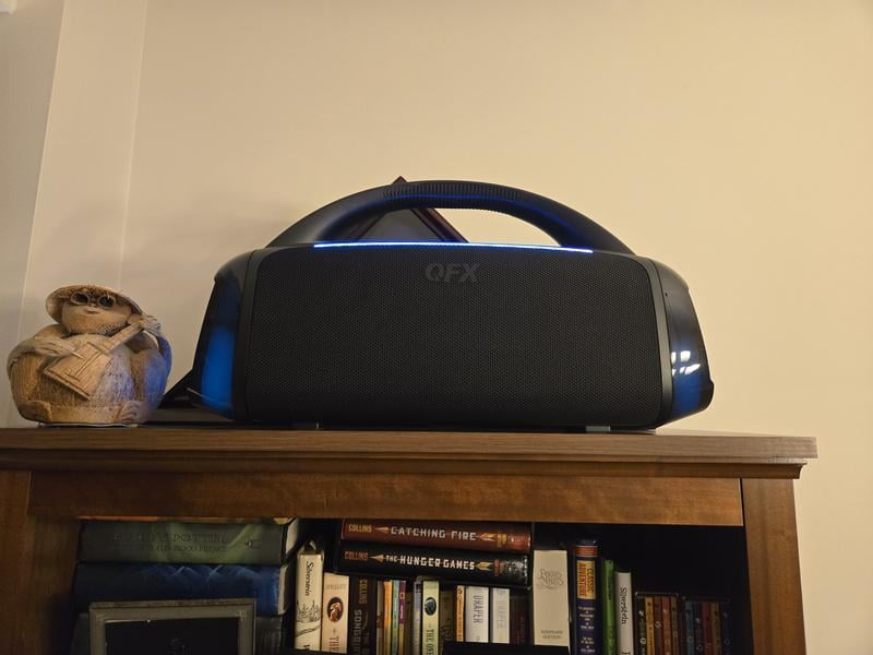 QFX BT-ZX10 Rugged Bluetooth Stereo Boombox Speaker