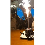 4-PACK Silver 8" Party Sparklers Candles for Wedding, Party & Birthday