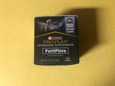 Purina Fortiflora Probiotics, Canine Supplement, 3 Pack, 30gm/90