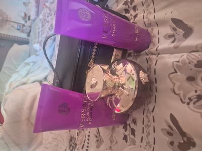 Versace Dylan Purple 3.4 OZ Eau De Parfum Spray, Bath Gel, Body
