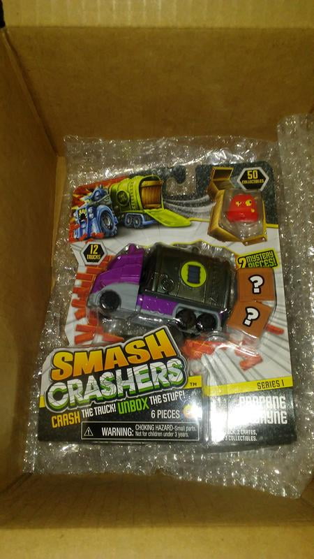 Smash Crashers, Check out our NEW collectible line of Smash Crashers!  Crash the truck, unbox the stuff! Available NOW!   #SmashCrashers, By Just Play