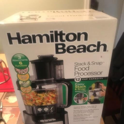 Hamilton Beach Recertified 12-Cup Stack & Snap™ Food Processor - R70727