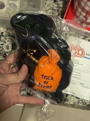 Ty Beanie Baby - Ghoul the Ghost Holding A Pumpkin (7in