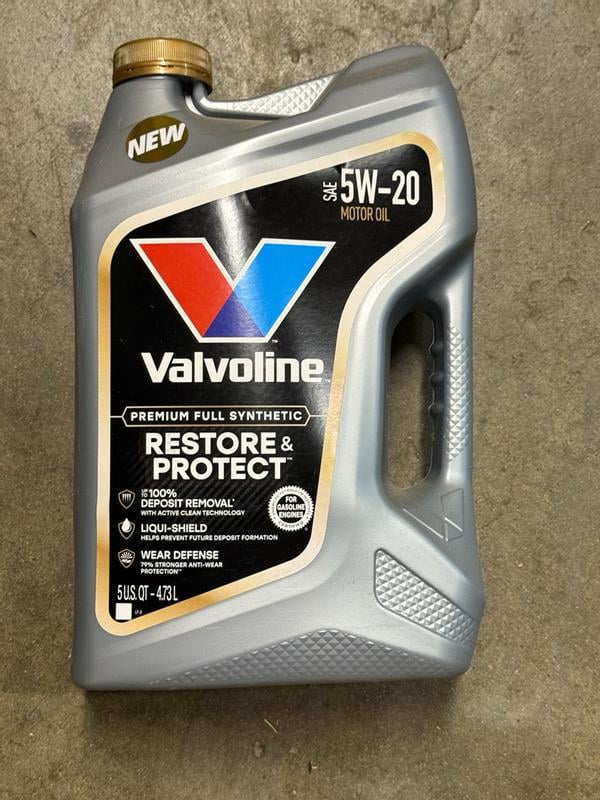 Valvoline Restore and Protect Full Synthetic Motor Oil, 0W-20, 5
