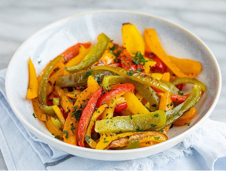 Simple roasted peppers