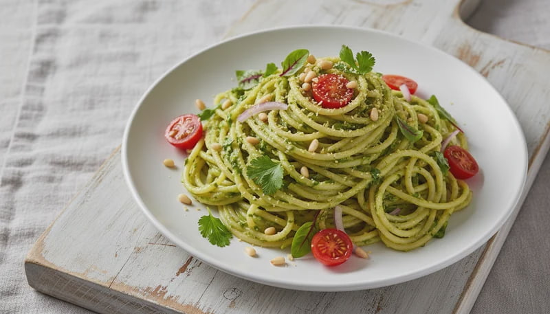 Avocado Herb Spaghetti Vegan Recipe - Walmart.com
