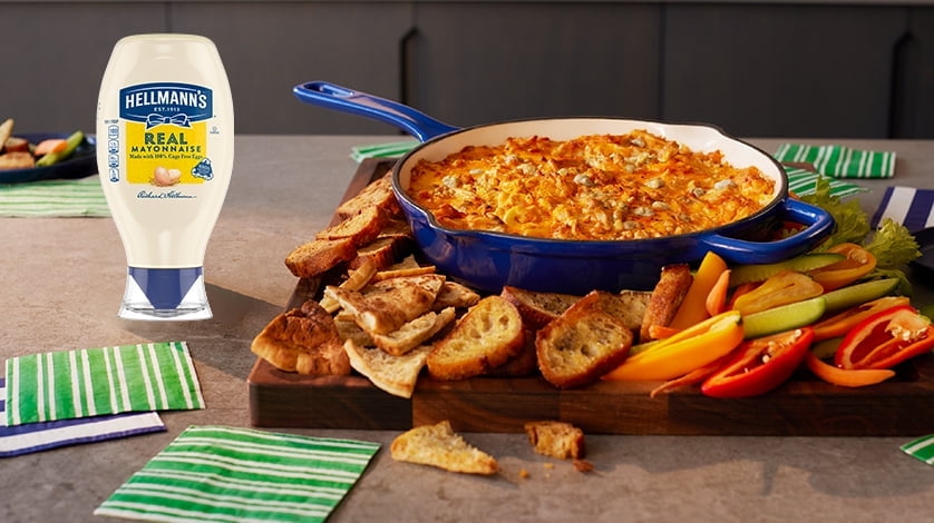 Disappearing buffalo chicken dip