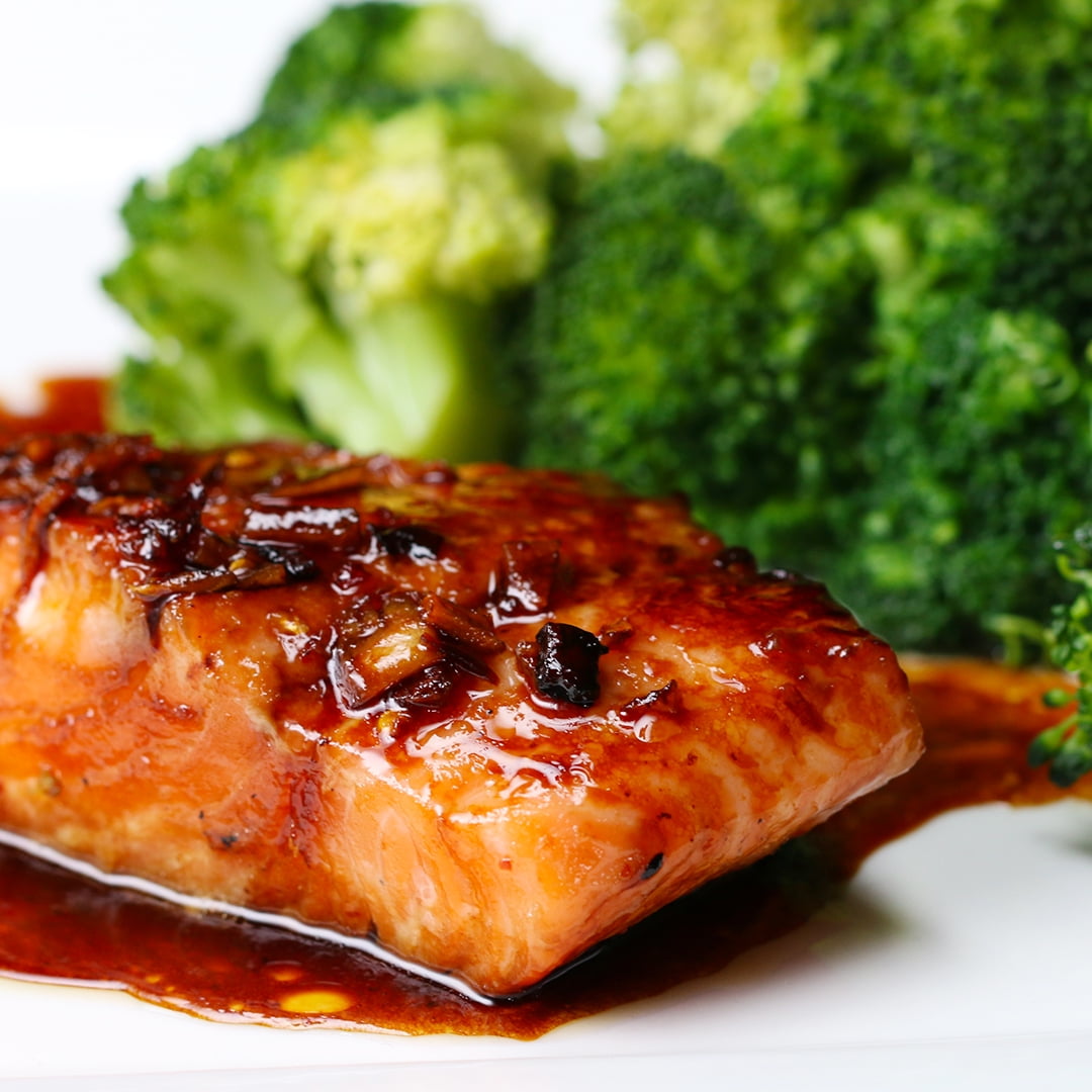 Honey soy glazed salmon