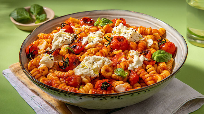 Blistered cherry tomato rotini