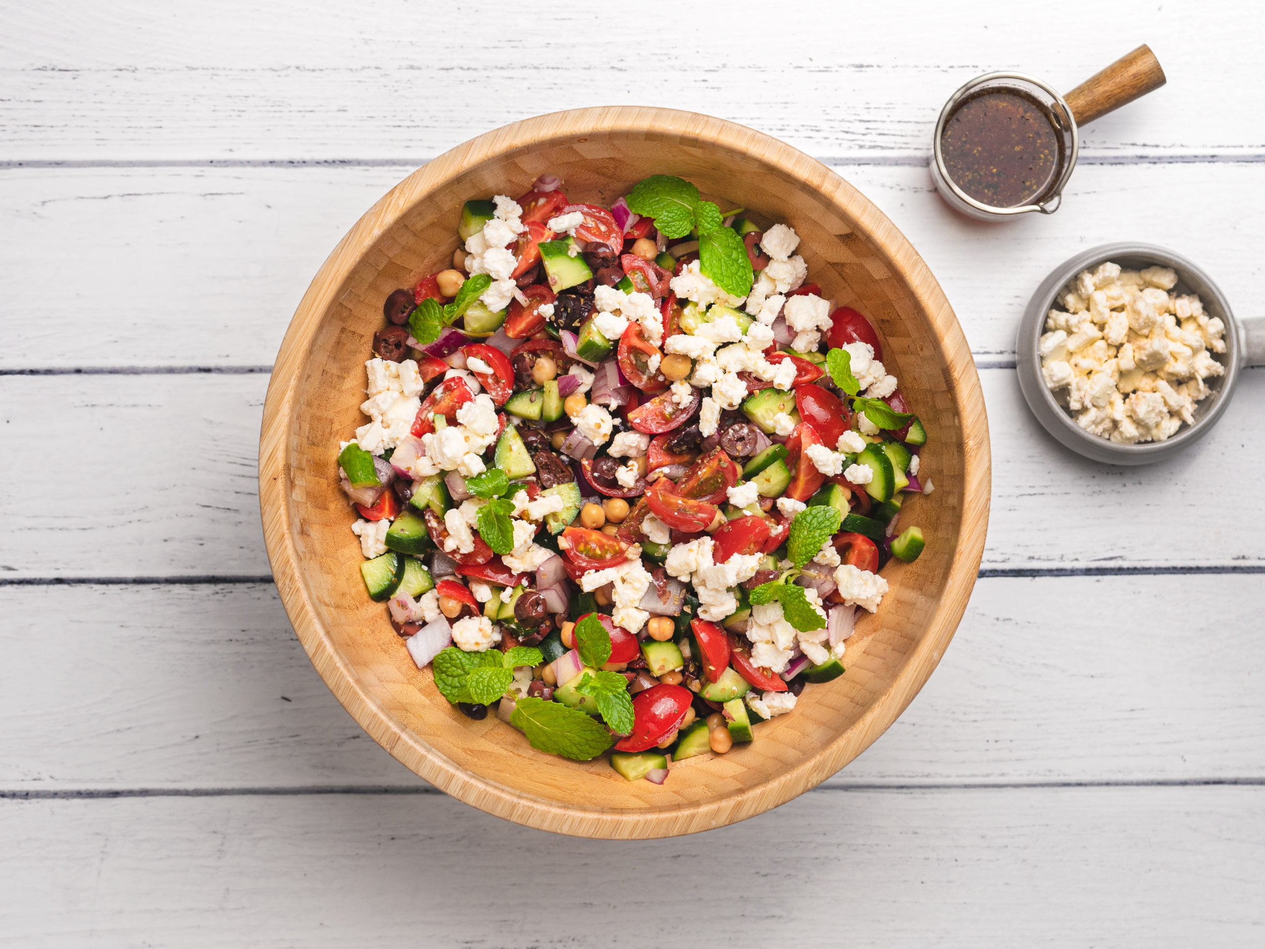 Greek chickpea salad 