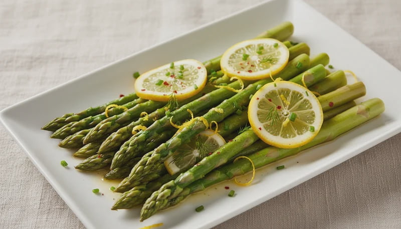 Lemon Herb Butter Asparagus Side