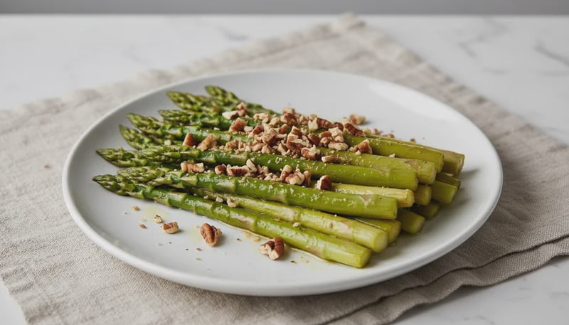 Sautéed Asparagus with Pecans