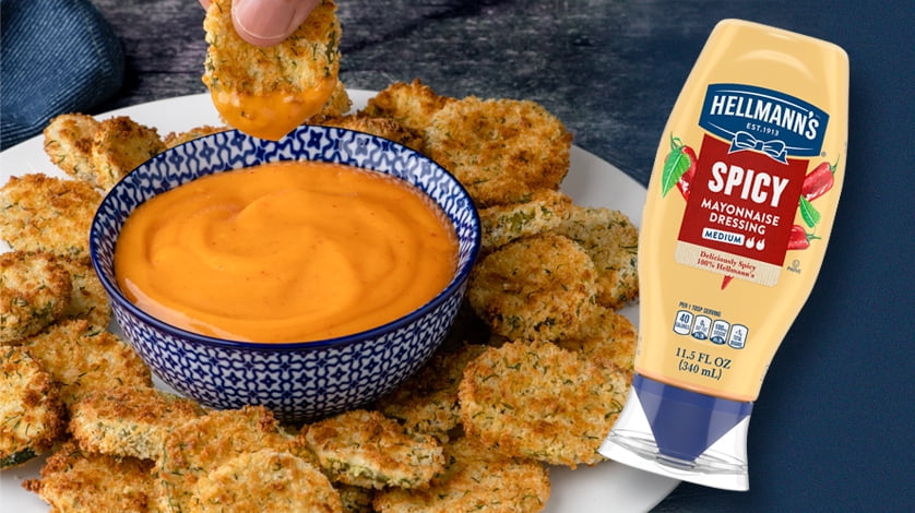 Spicy Air-Fried Pickles
