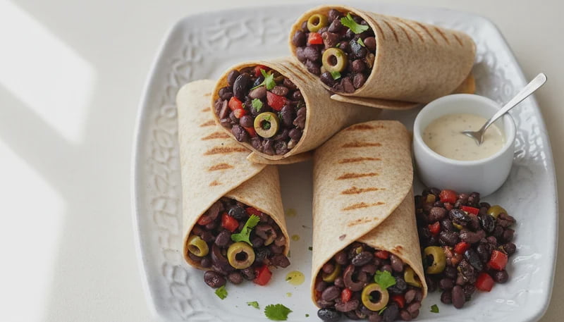 Wraps Entrees Black Bean and Olive Wraps Recipe - Walmart.com