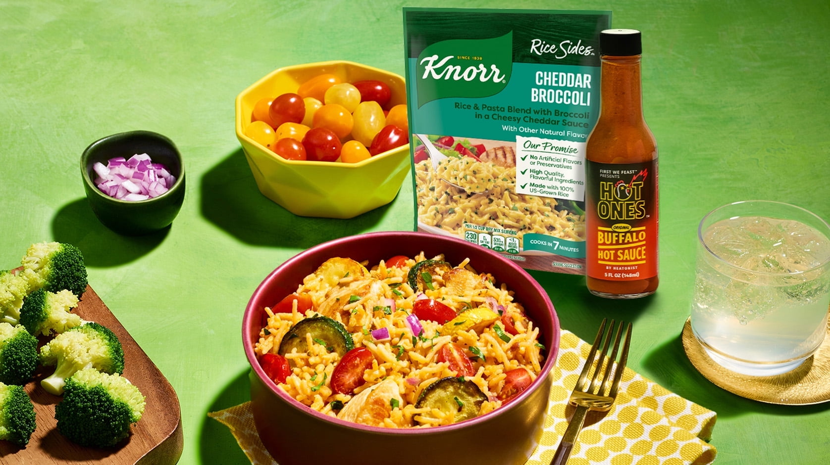 Spicy Chicken Cheddar Broccoli Bowl With Hot Ones Recipe Walmart Spicy Chicken Cheddar Broccoli Bowl With Hot Ones Recipe Walmart