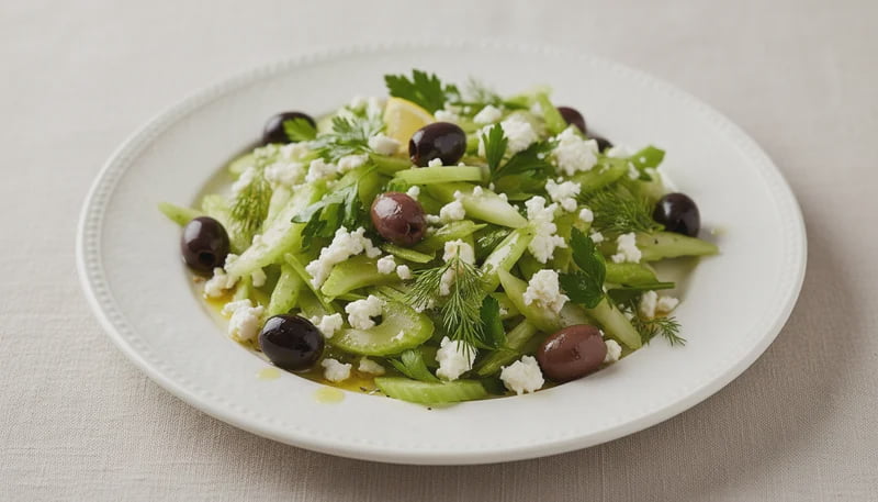 Celery Olive Goat Cheese Salad