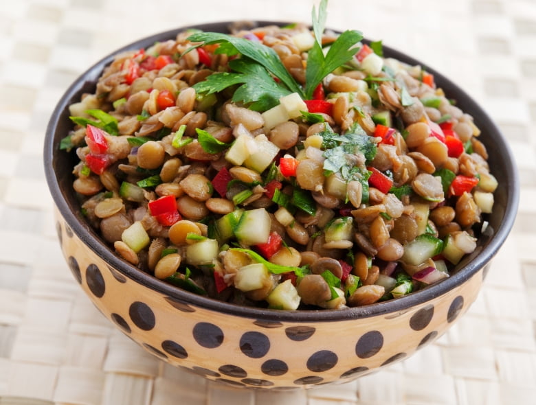 Perfect cooked lentils