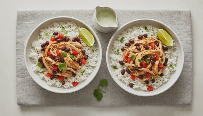 One Pot Chicken Rice and Beans