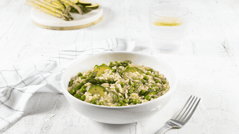 Risotto primavera skillet